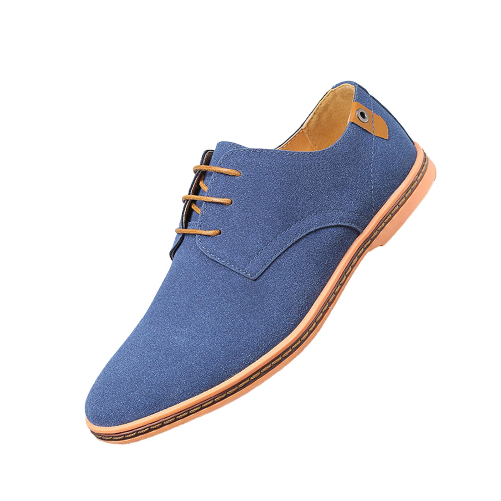 Lamine Blue Oxford shoes for Men Formal Navy Blue Leather Oxford Shoes for Men – HolloMen main image 2