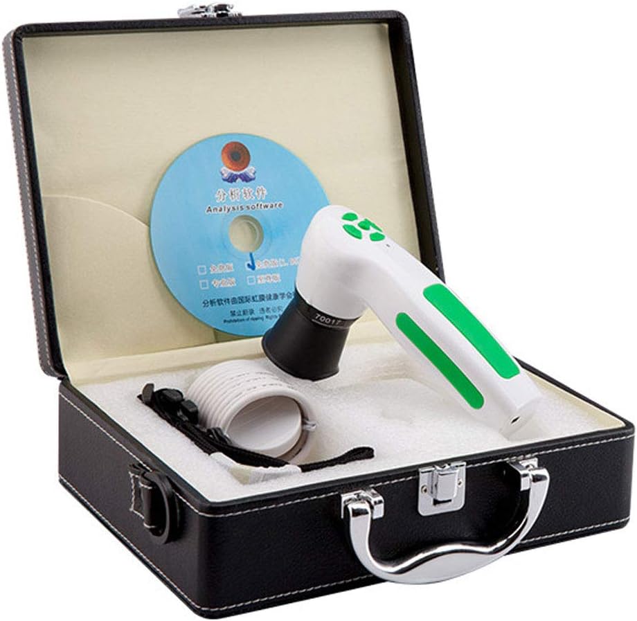 12 MP High Resolution CCD USB Iriscope Diagnostic Eye Camera with 12MP HD 30x Iris Lens and Driver-Free Analysis Software (English Version)