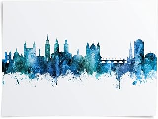 Maastricht The Netherlands Skyline art print poster, unframed -6819