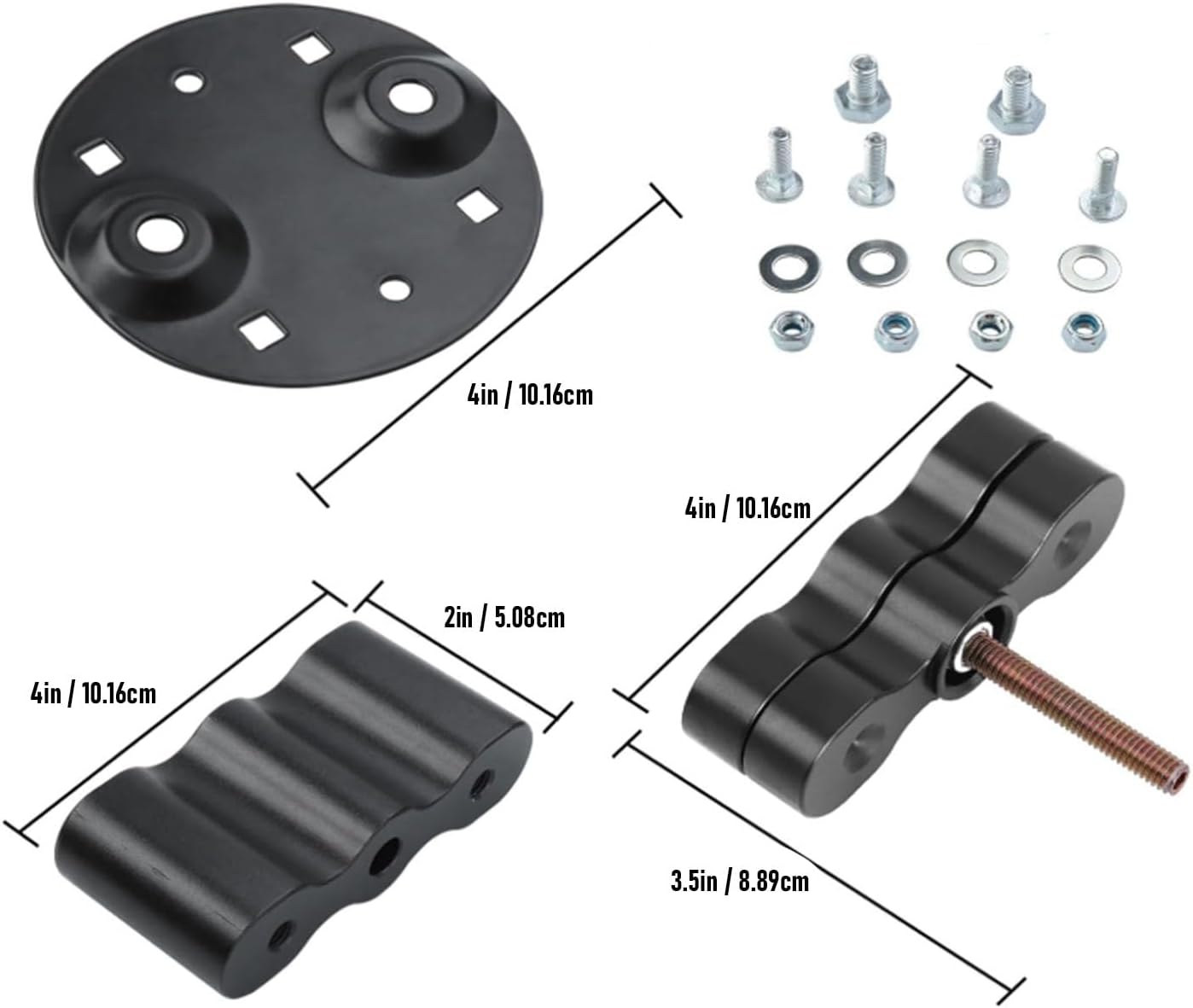 Fabater Gasoline Pack Mount Lock, High Strength Metal Fuel Tank Pack Double Locking Mount, Cargo Racks for Gasoline, Fuel Tank, Water Packs