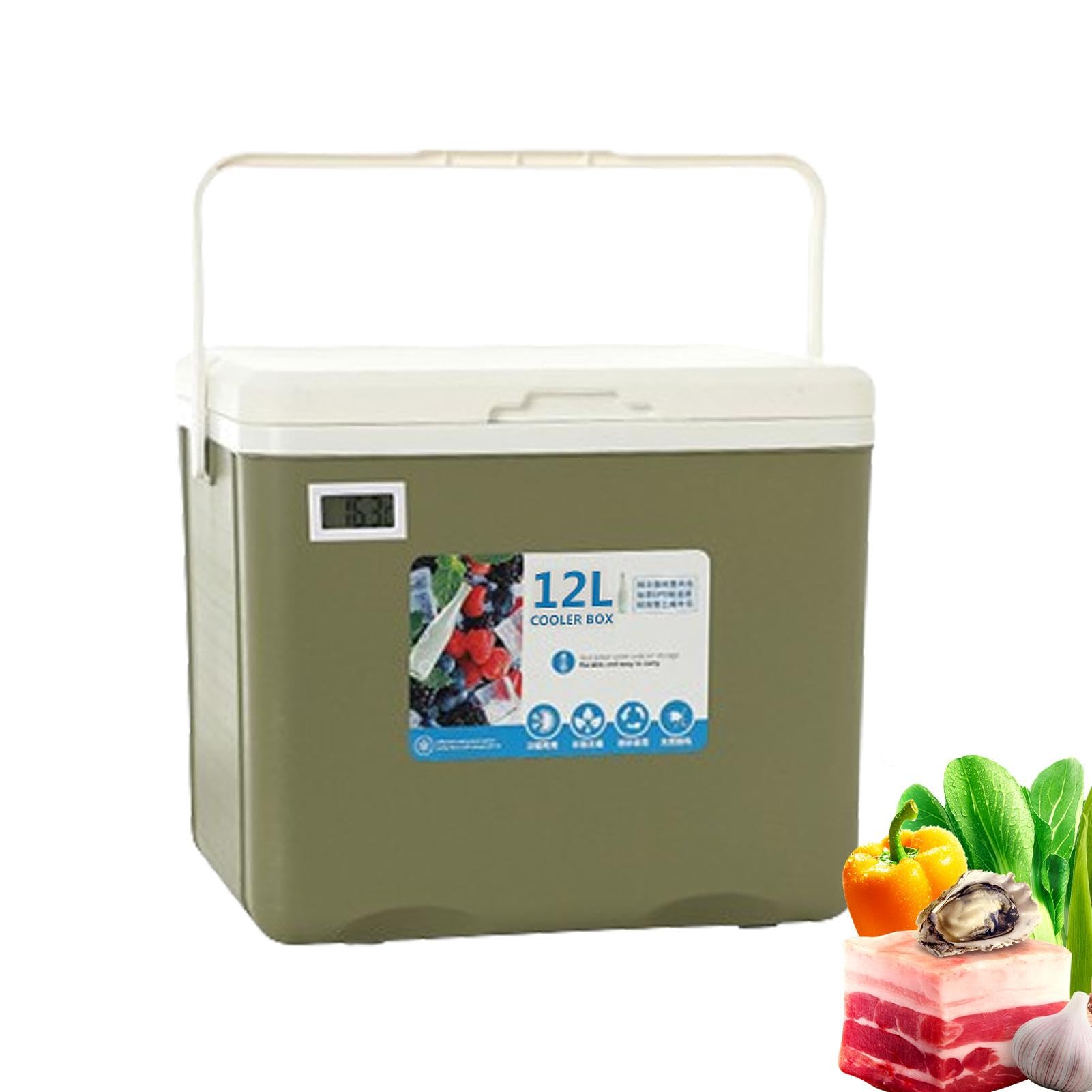 Contenitore refrigerante portatile, da viaggio, da campeggio, contenitore per alimenti per picnic, pesca per frutta, latte materno, succhi di frutta, bevande, latte, regali adatti per uomini e donne