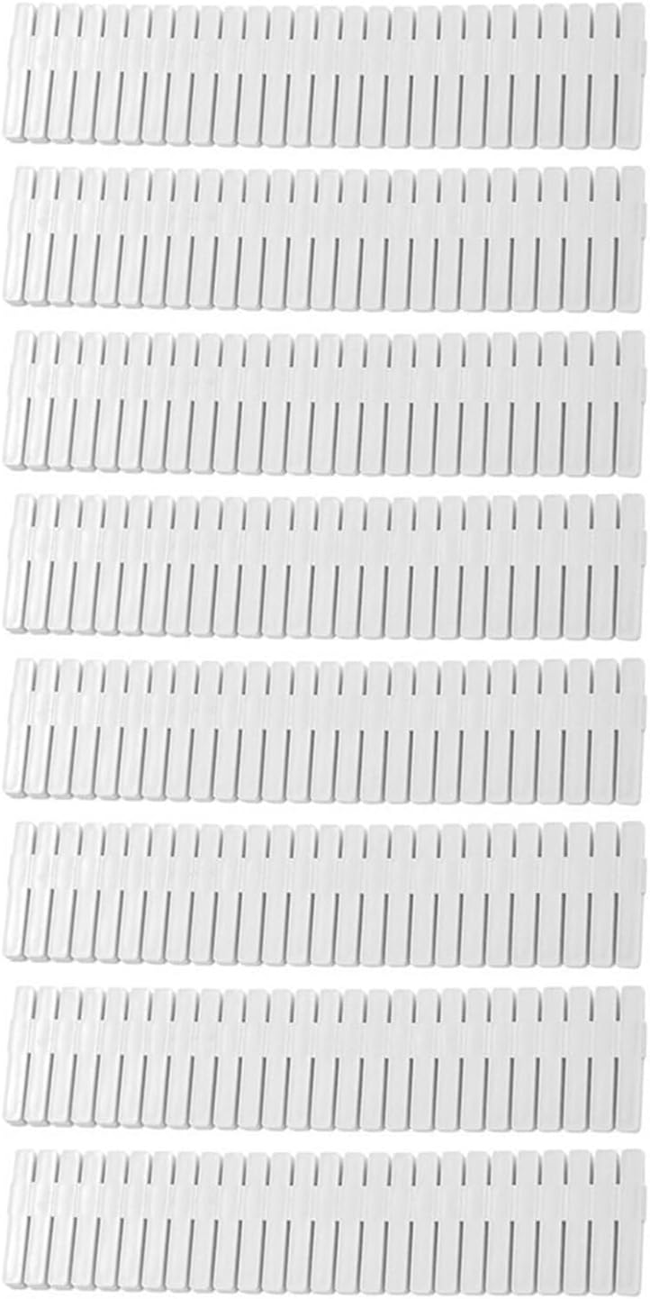 8pcs Plastic Dividers Adjustable Sub-Grid Organizer For Kitchen Multipurpose Drawer Divider Bathroom Closet Storage Diy