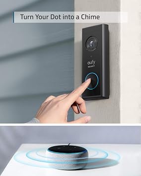 eufy Security, Video Doorbell S220 (Battery-Powered) Kit, Security Camera - 2K Resolution, Alert