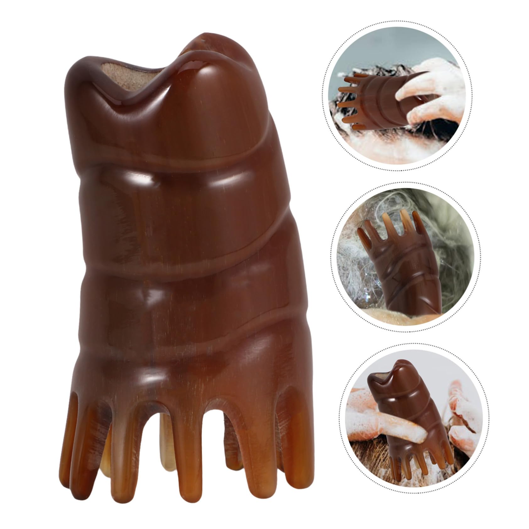 FRCOLOR 3piezas Cepillo De Masaje Para Cabelludo Creativo Herramienta De Masaje Para Cabello Cepillo De Exfoliación y Limpieza Reutilizable y Duradero Diseño Ergonómico y Ligero
