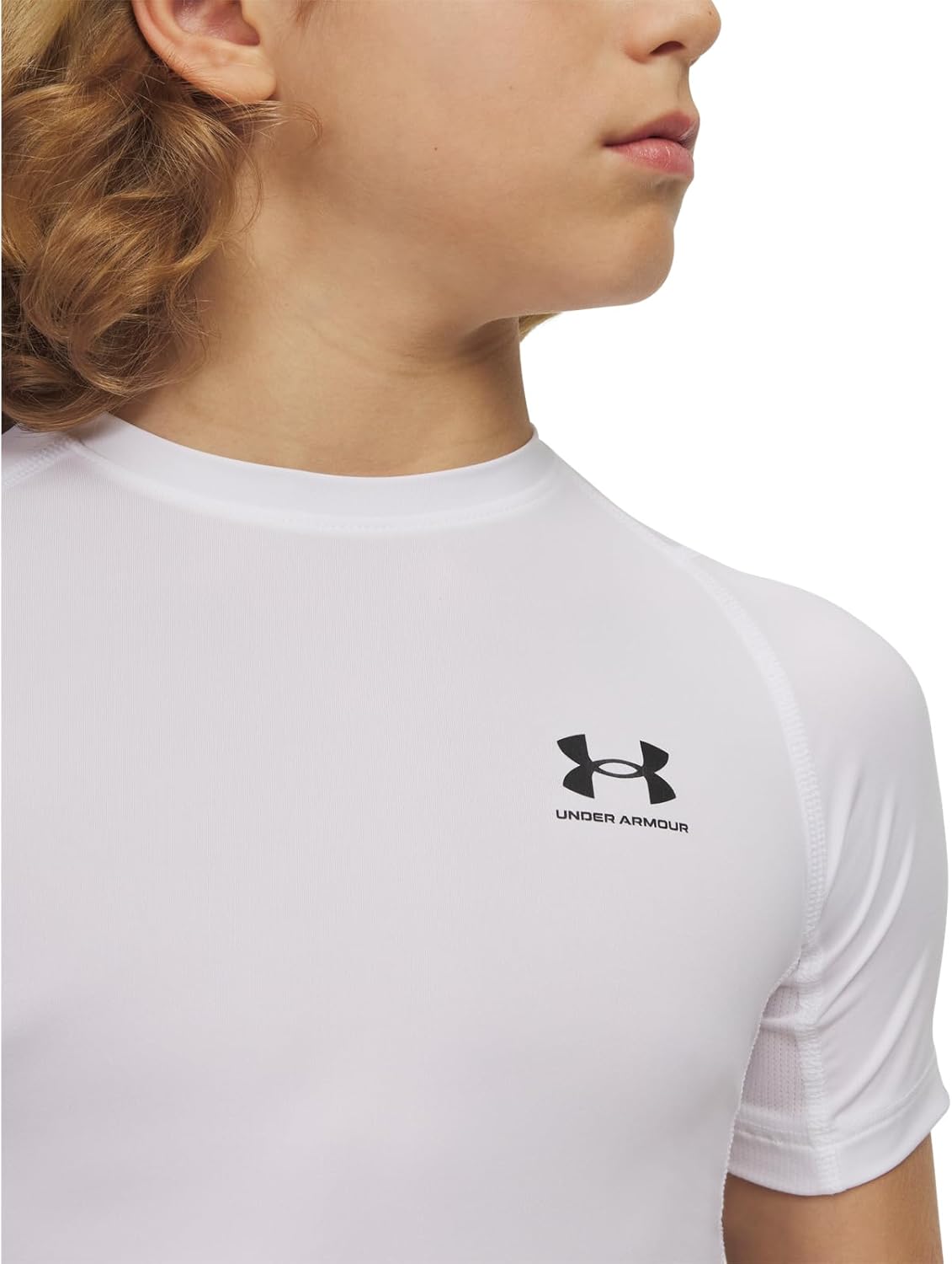 Under Armour Boy's HeatGear Armour Short Sleeve Shirt - Image 3