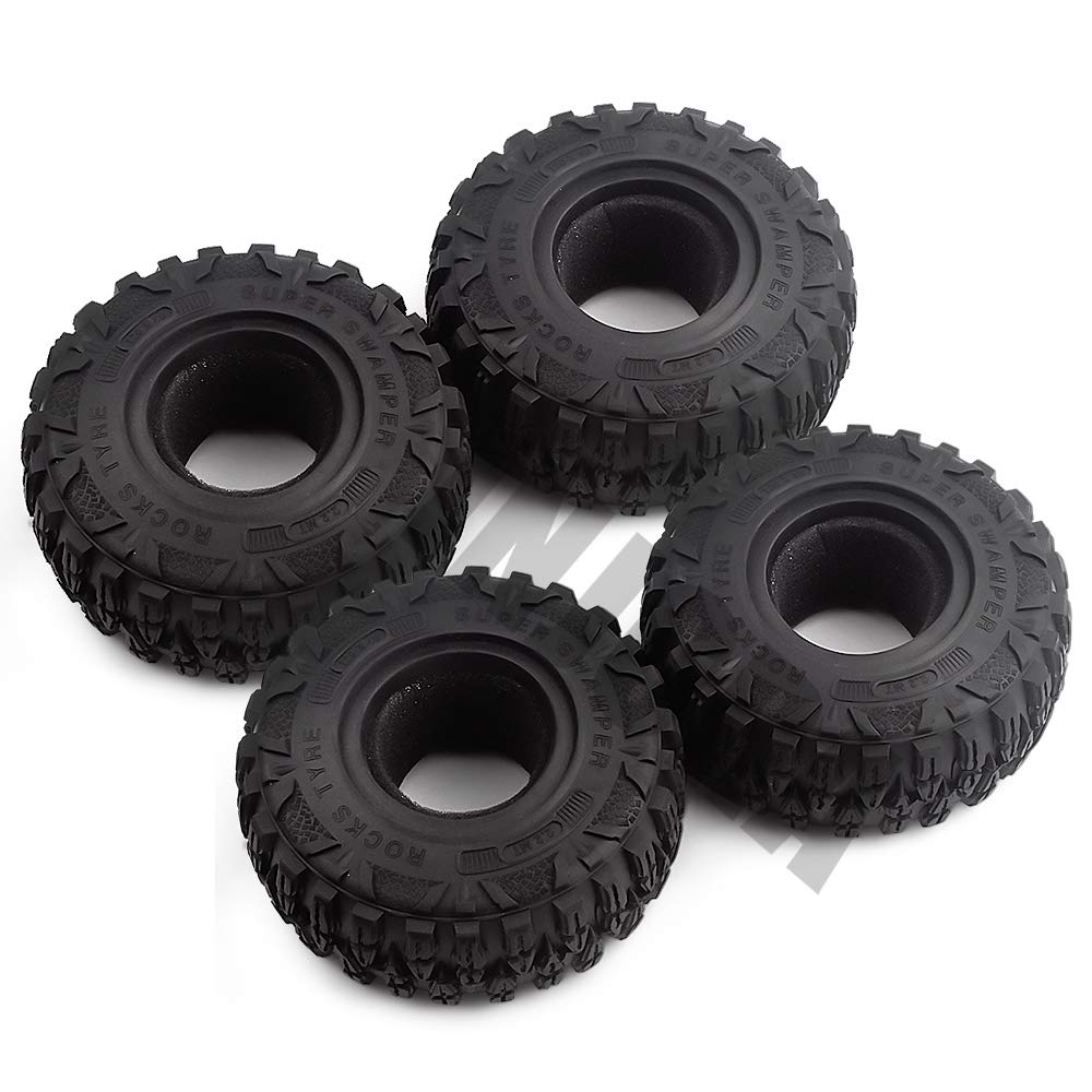 INJORA RC Pneumatici 4pcs 2,2inch Pneumatici in Gomma Ruota RC Accessori per 1:10 RC Rock Crawler Traxxas TRX4 TRX-6 Axial SCX10 90046