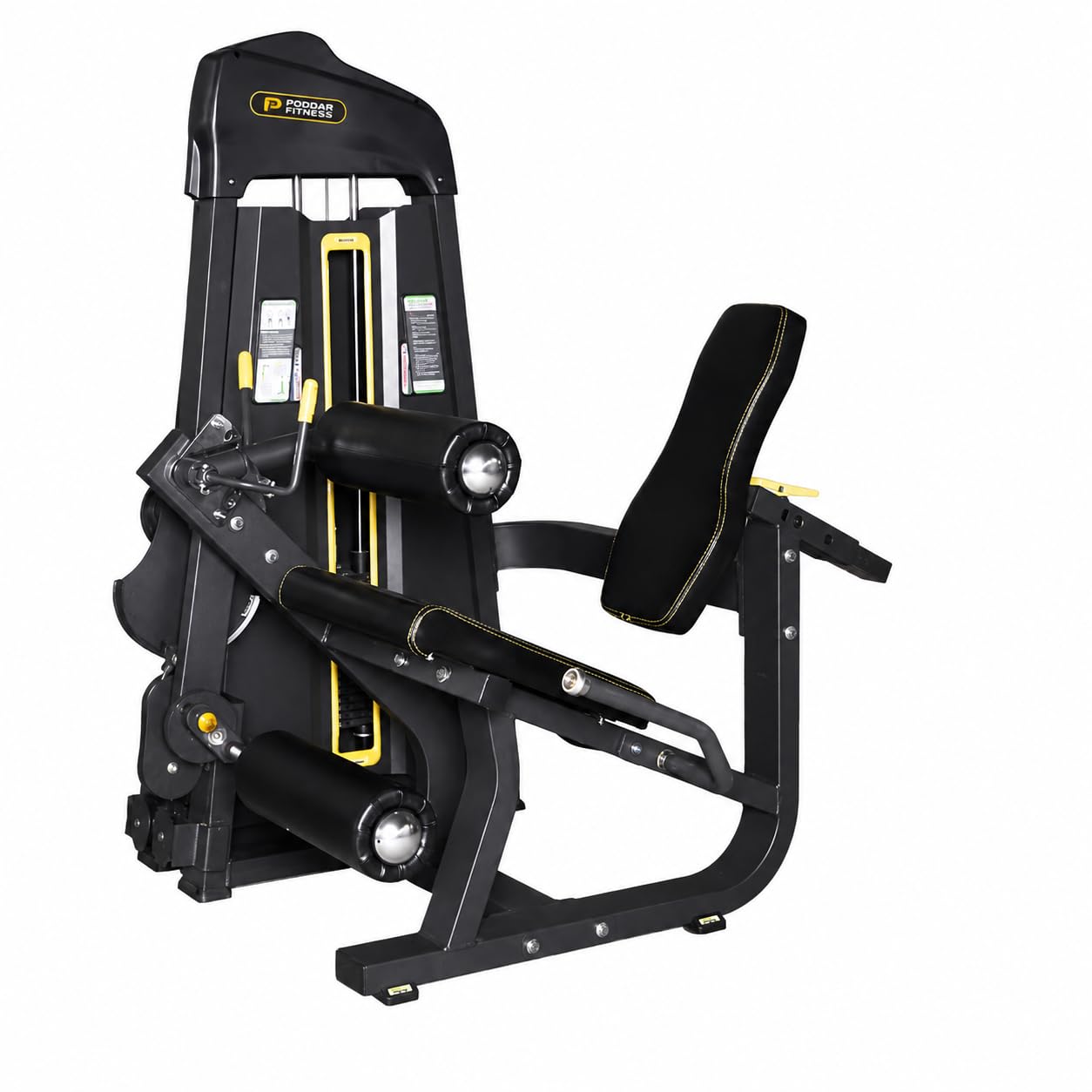 PODDAR FITNESS Leg Curl Extension Machine, Adjustable Seat, Weight Stack Included, for Home and Commercial Use,