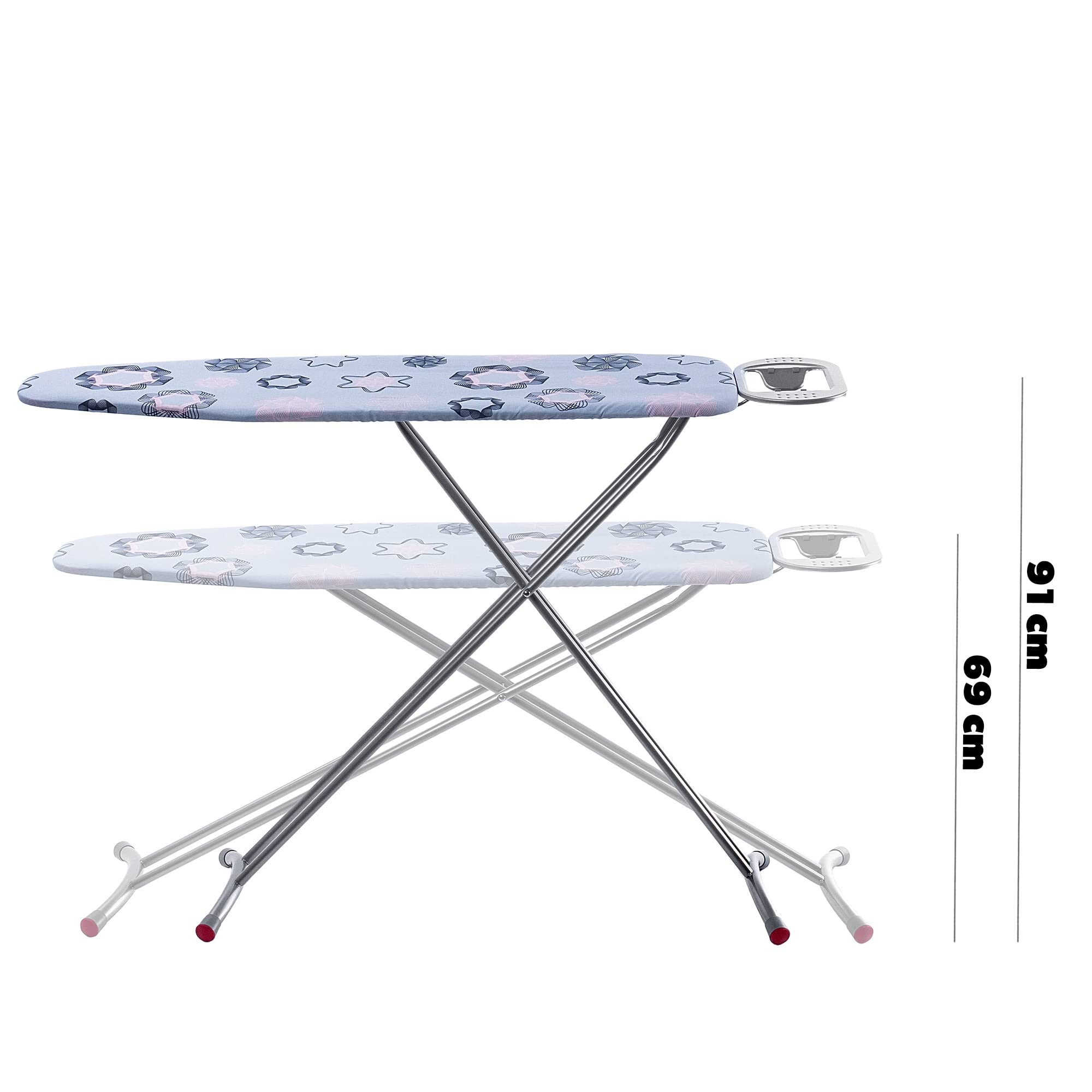 Centrale Vapeur Planche à Repasser Pliante KADAX 120x38 Cm - Hauteur Réglable Et étagère - Housse Coton Incluse Planche Vapeur Professionnelle