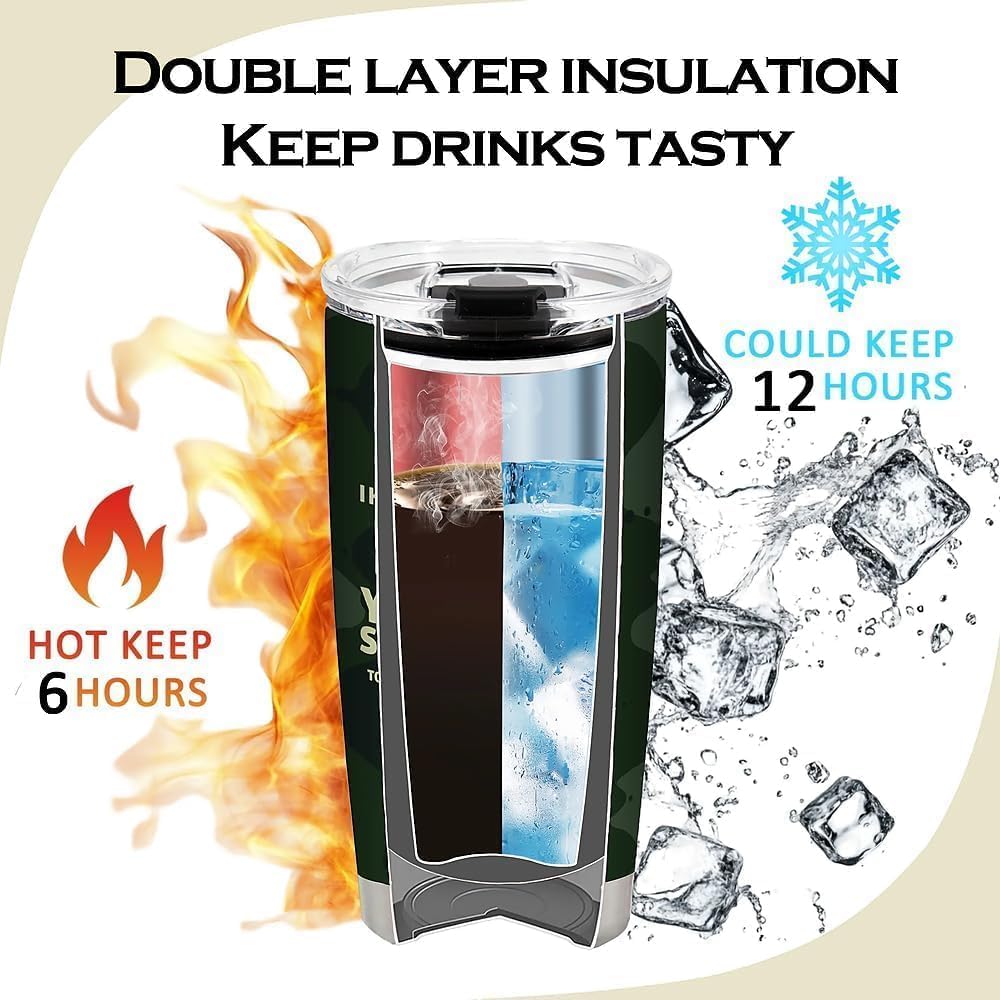 I Have Selective Hearing,Dark Humor Office Gifts for Coworker Boss Colleague,20 Oz Insulated Stainless Steel Tumbler,Funny Travel Coffee Mug,Sarcastic Birthday Gift for Friends,Women,Men,1 Pcs - Image 3