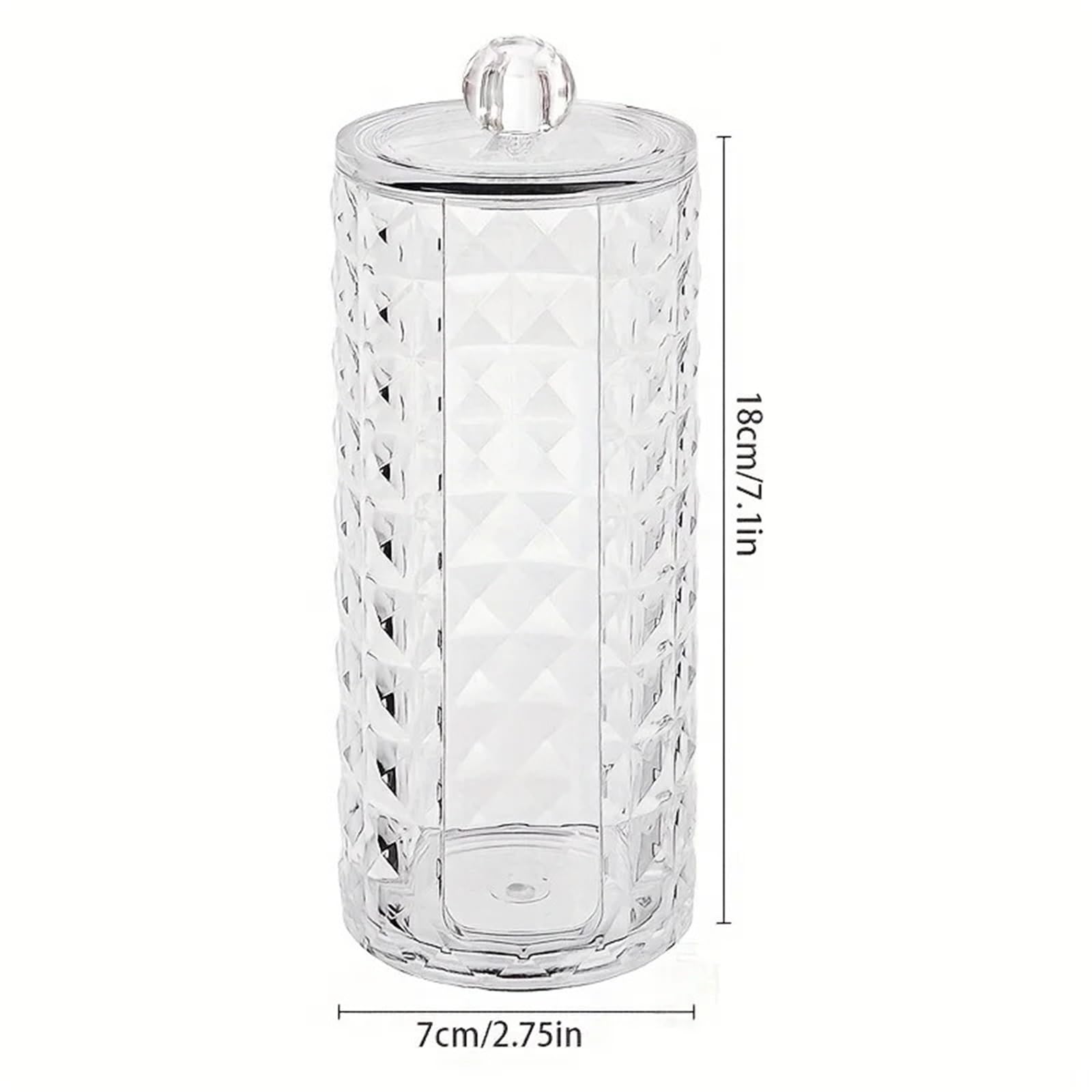 Haargummi Organizer Runder Aufbewahrungshalter aus klarem Acryl for Haargummis und Kosmetikdisplays(2pcs)