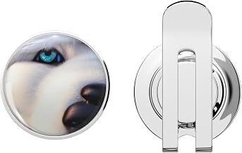 Husky Christmas Zoom in ! Golf Hat Clip with Magnetic Ball Marker