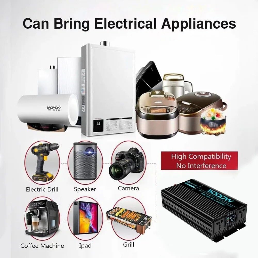 Onda Sinusoidale Convertitore Corrente Onda Sinusoidale Pura DC 12v/24v/48v/60v/72v A AC 110v/220v 6000W 5000W 4000W 3000W 1600W Convertitore Auto Solar Power Inverter(24V,110V 60Hz,1600W)