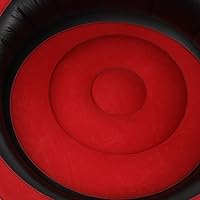 Vista 3 de Srliya Sofá inflable de aire flocado, silla inflable simple, sofá perezoso, sofá puff para sala de estar, dormitorio, sala de lectura, oficina, Rojo