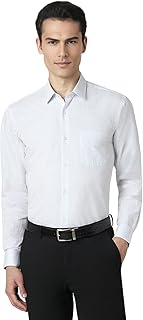 Peter England Men's Regular Fit Full Sleeve Striped Formal Shirt | Cotton Rich | Wonder Fabric | Premium Dobby Weave Price In India