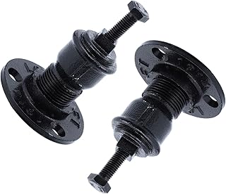 Angoily 2pcs Stair Bracket Handrail Bracket Metal Shelf Brackets Shelving Brackets Metal Handrail Brackets Railing Holder Deck Handrail Brackets Handrail Wall Mounted Bracket Iron Black