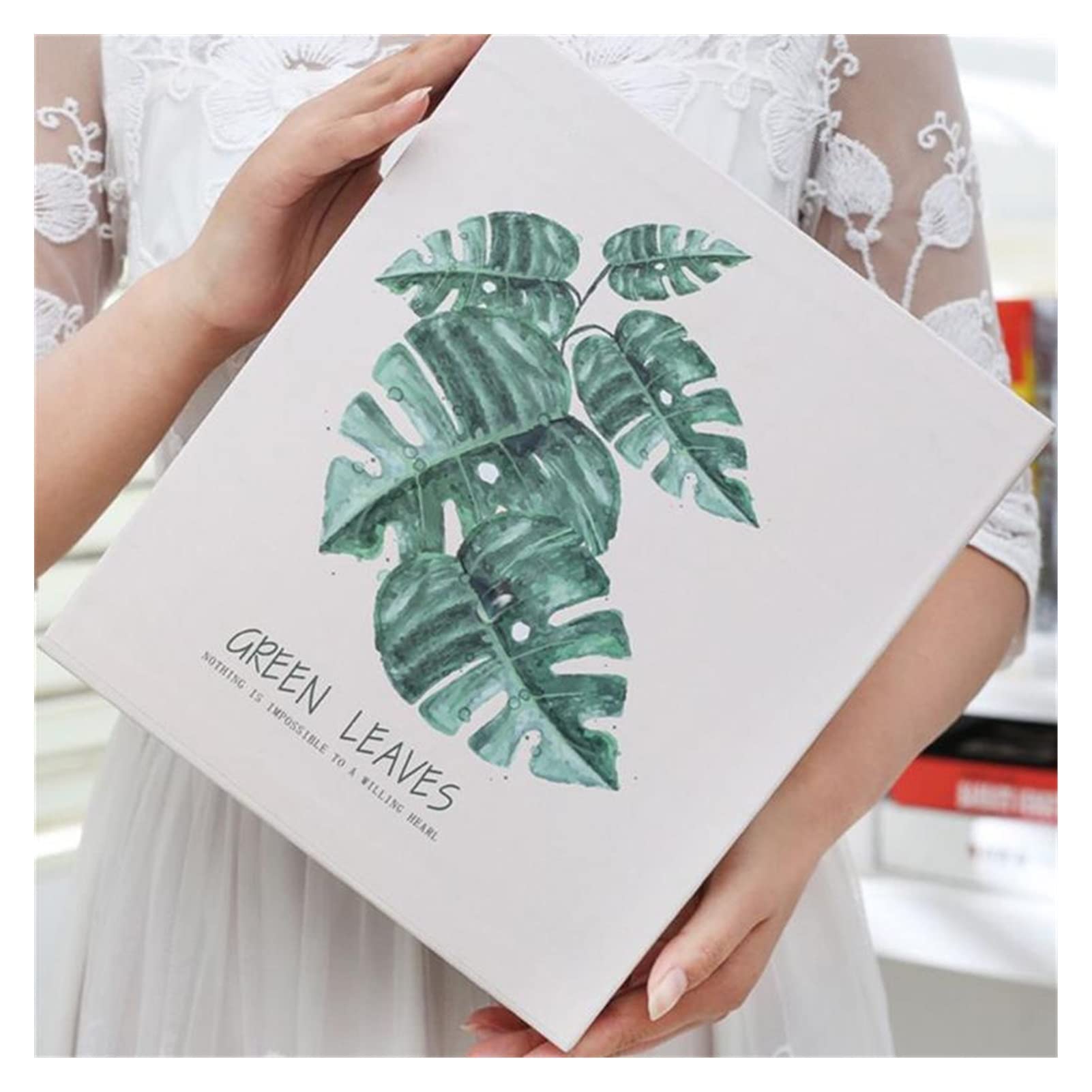 caihuashopping Album fotograficzny DIY rękodzieło 15 cm album na zdjęcia 4D duży 100 arkuszy scrapbookingu papier rodzina album na zdjęcia ślubne rodzinne albumy na zdjęcia rodzinne (kolor: A)
