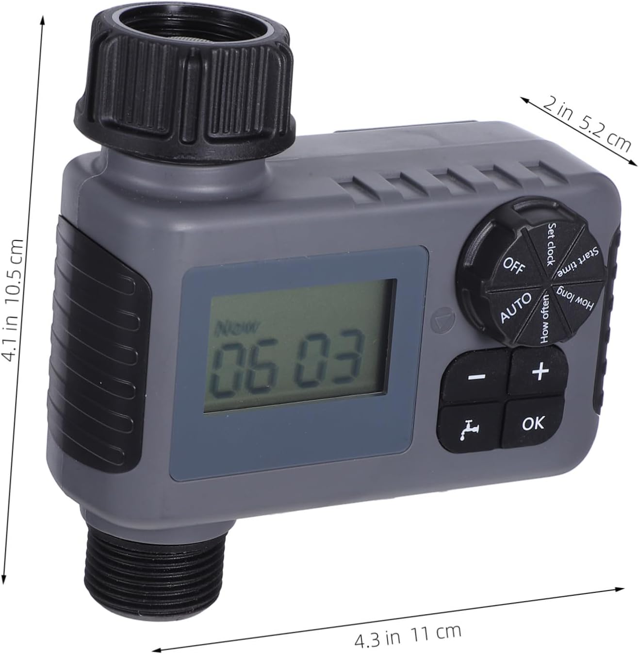 VANZACK Outdoor Programmable Watering Timer for Efficient Garden Irrigation Single Channel Control Display Easy Setup for Lawn and Care