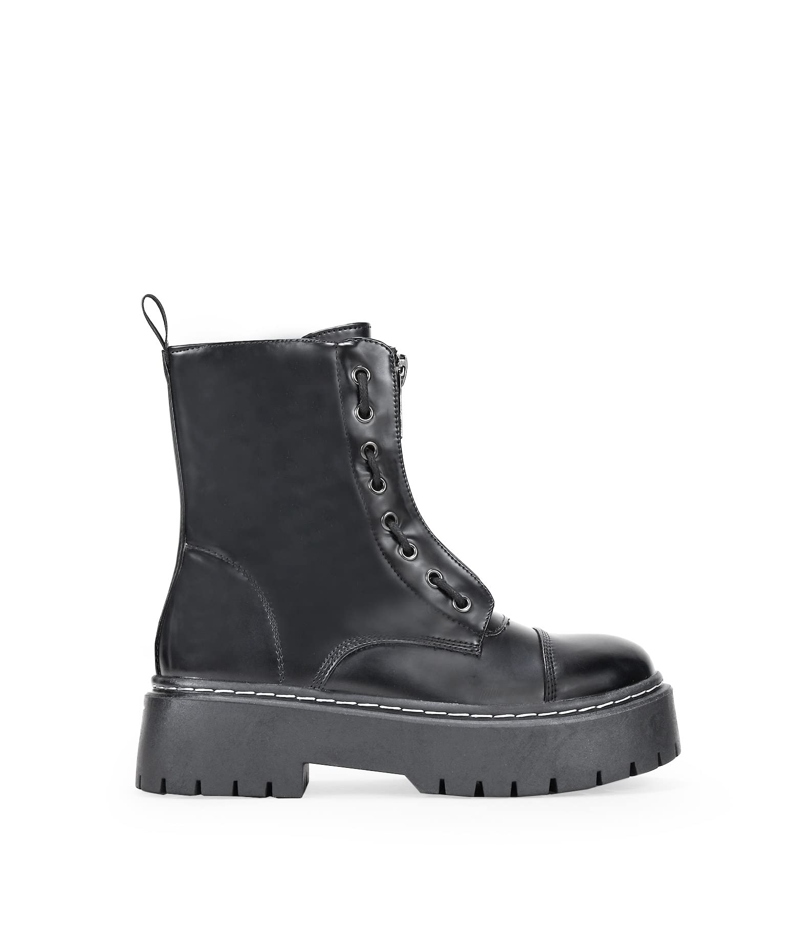 Sandalias Botas Militares Punk BOSANOVA Con Plataforma Y