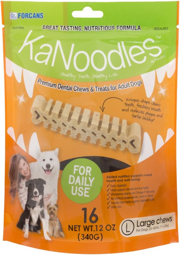 Premium Dental Chews, Large/12-Ounce, 16-Pack