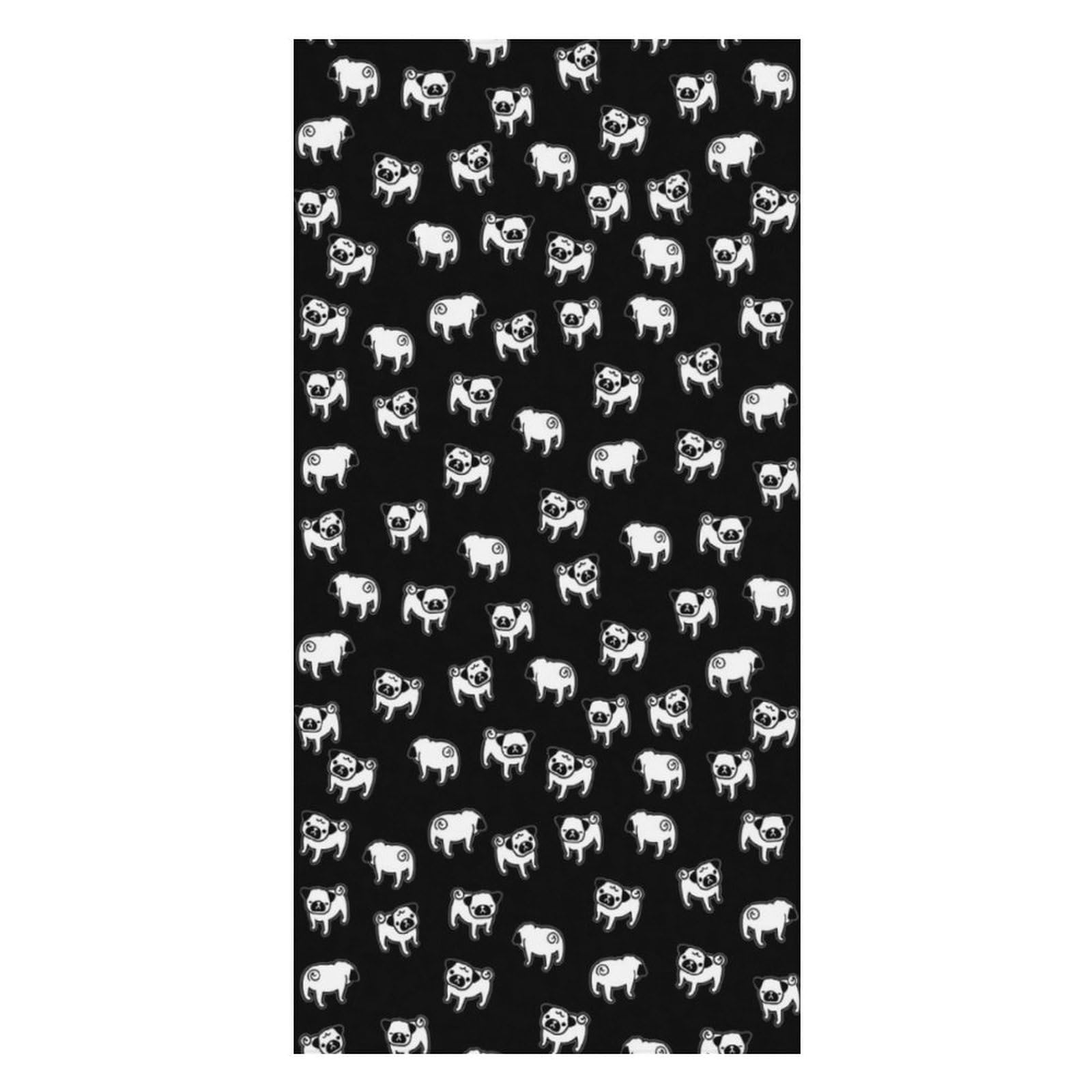 LWORZIIB Beach Towel, Pug Dog Bath Towel, Pool Towel Great for Gym Swimming 80 X 160cm
