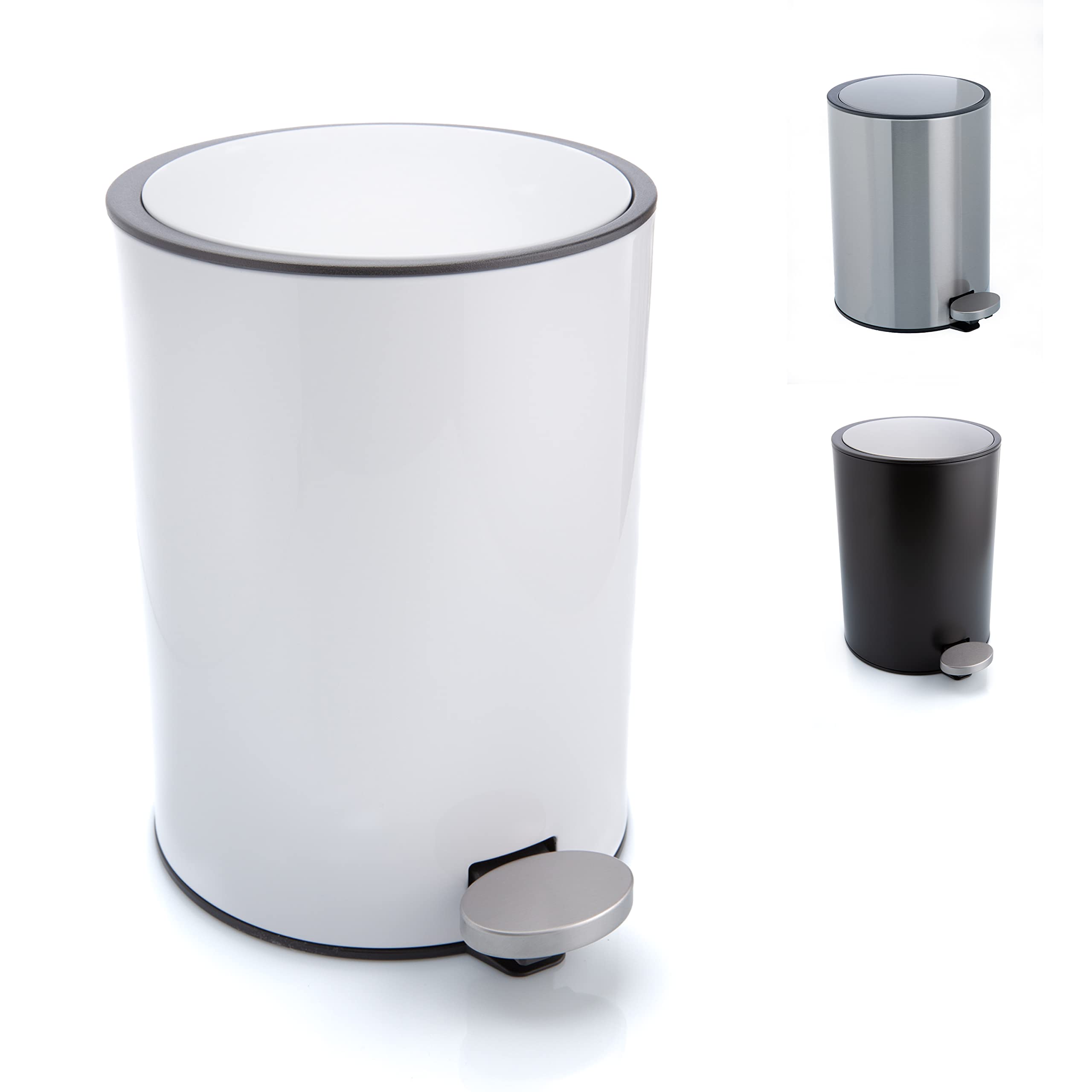 Buy Bamodi Bathroom Bin 3L Bathrooms Bin with Lids Small Pedal Bin