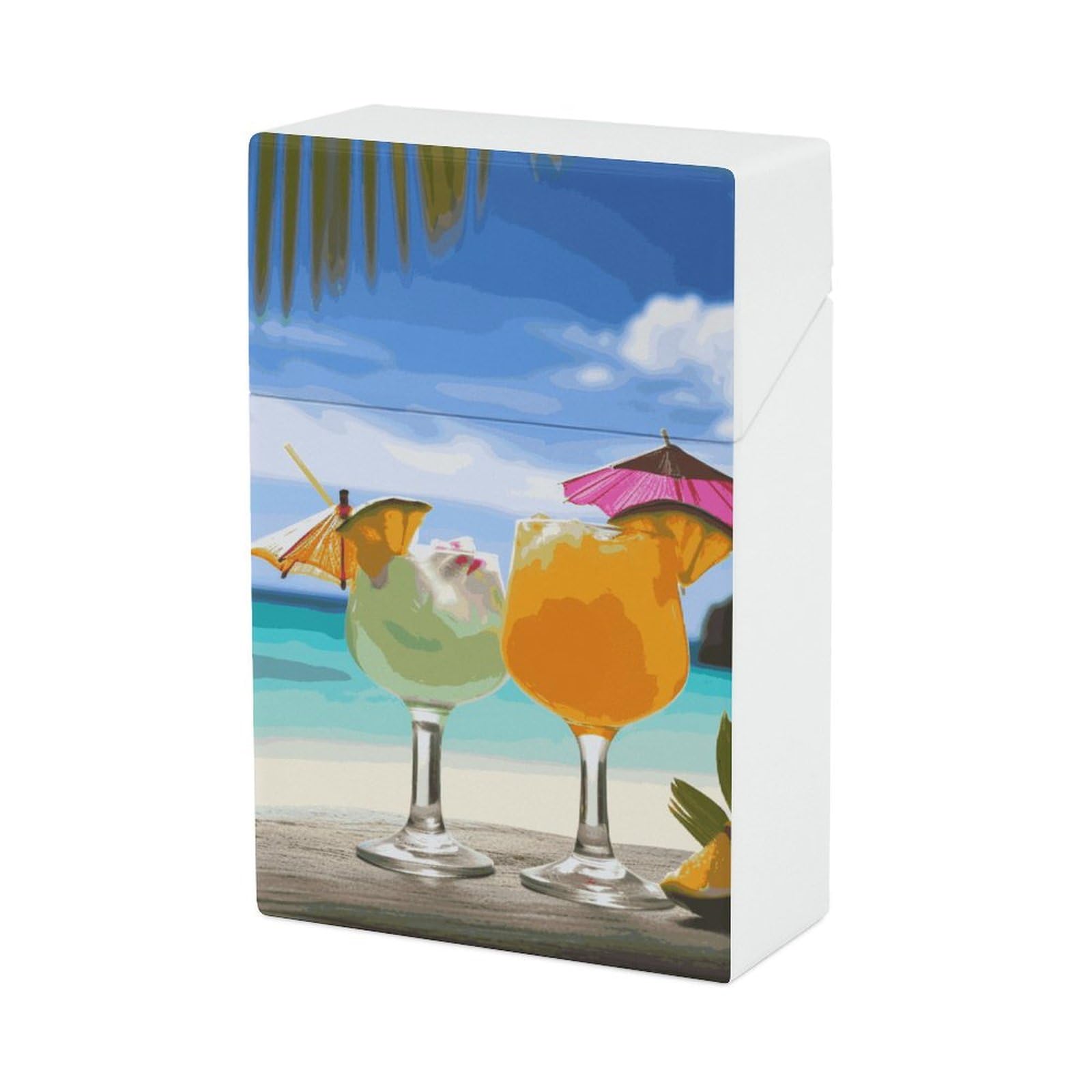 Amazon.com: Tropical Beach Drink Cigarette Case Cigarette Holder Case  Cigarette Case for Women Men Vintage Cigarette Case Cigarette Box Plastic Cigarette  Case Small Cigarette Case : Health & Household