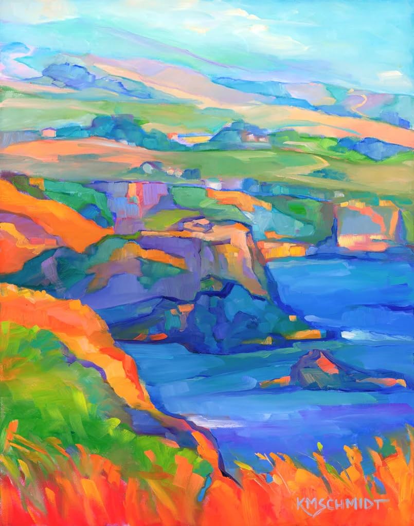 McGaw Graphics Bodega Bay, Karen Mathison Schmidt, Wall Art Print Poster, Paper Size 14" x 11" Image Size 10.5" x 8.25"