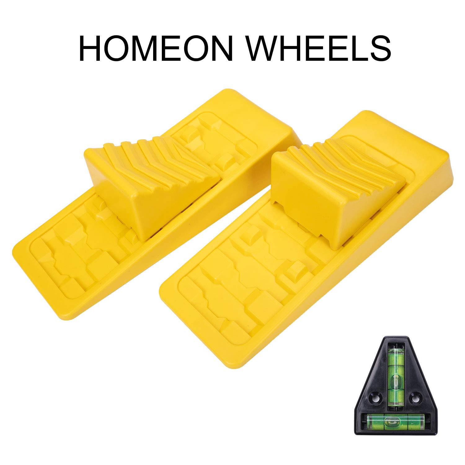 Homeon Wheels RV Leveling Blocks Wheel Chocks Heavy Duty Trailer