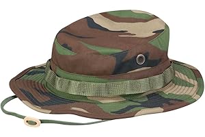 Woodland Camo Boonie: Military-Inspired Hat for Hunting and Outdoor Adventures
