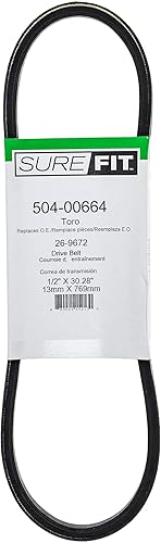 SureFit Reemplazo de correa en V de transmisión de cubierta para lanzadores de nieve Toro 26-9672 Power Throw 622 622E 622R 722E 724