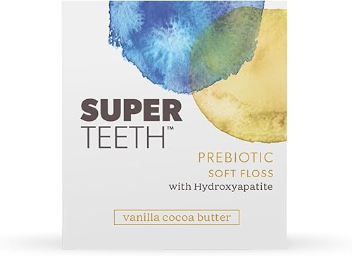 SuperTeeth - Hilo dental suave prebiótico con hidroxiapatita  Hilo dental expansible  para adultos y niños  Salud oral  Eliminación de placa