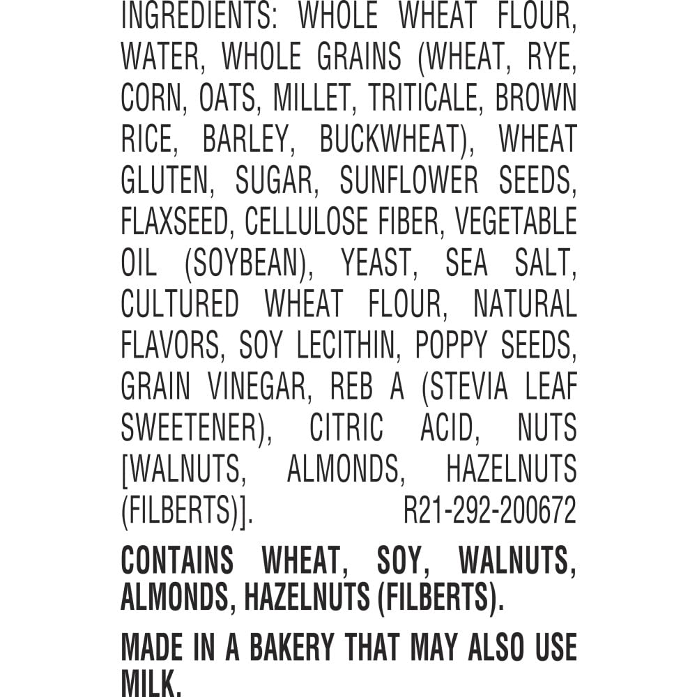 Arnold Whole Grains 12 Grain Bread, Baked with Simple Ingredients & Whole Wheat, 24 oz
