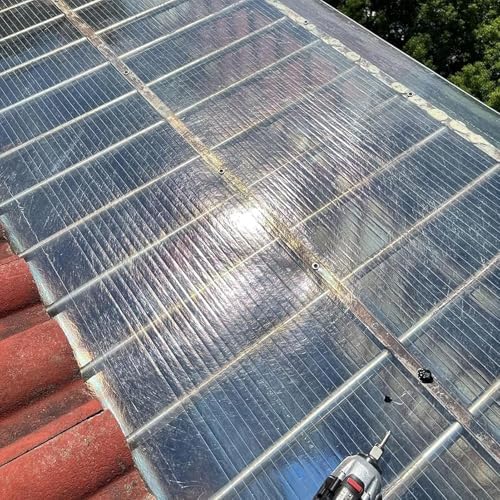 Polycarbonate Roofing Sheet - Durable Rain-Proof Plastic Panels for Garages, Canopies, Greenhouses, Walkways - Clear Roof Covering for Ultimate Weather Protection