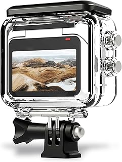 Waterproof Housing Case for Insta360 Go3, Underwater Diving Protective Shell 40M/131FT with Bracket Accessories