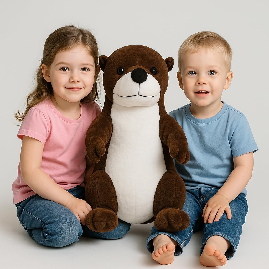 Otter Plush Toy, Soft, Playful, Lifelike Appearance, 30 cm
