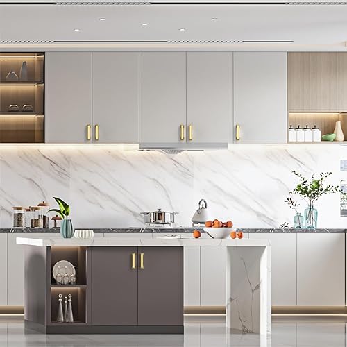 Vista 209 de Asidrama 10 Pack 7.5 Inch(192mm) Brushed Brass Cabinet pulls Kitchen Cabinet Handles, Cabinet Pulls Kitchen Cabinet Hardware for Cupboard Drawer