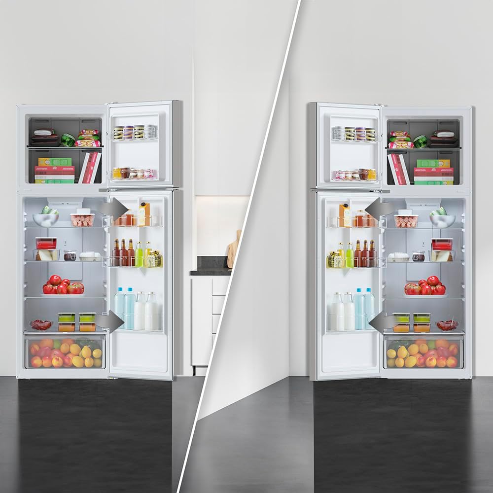 Frigorifero Cecotec inserito in una cucina moderna, che ne dimostra la collocazione ideale accanto ad altri elettrodomestici.