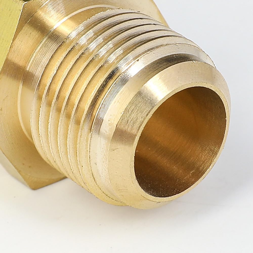 Reductor de diámetro igual para tubo abocinado, diámetro exterior 1/4", 5/16", 3/8", 1/2", 5/8", 3/4", 7/8", latón estándar.