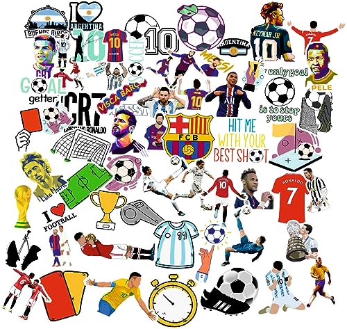 Image of Zesta Aesthetic Stickers for Laptop /Waterproof Anime Decal for Books /Vinyl Sticker for Fridge /Easy to Use Korean Car Sticker Kawaii Cute Stickers (Football)-Self-Adhesive
