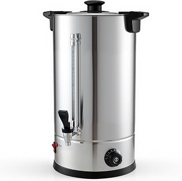 20L Catering Urn, 1800W Hot Water Boiler with Adjustable Temperature