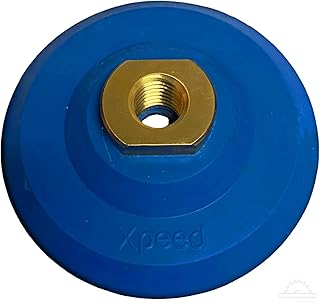 4 Rubber Backer Pad Hook and Loop Backing Pad for Angle Grinder Polishing Pads Blue