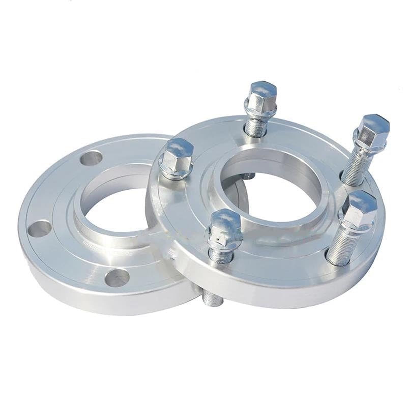 Podkładki dystansowe 2 szt., do, 15/20mm 5x112-57.1 6061-T6, kute aluminiowe adaptery dystansowe kół samochodowych + 10 szt. 14x1.5 kulkowe, do siedzeń, przedłużone śruby podkładki płytki Dys