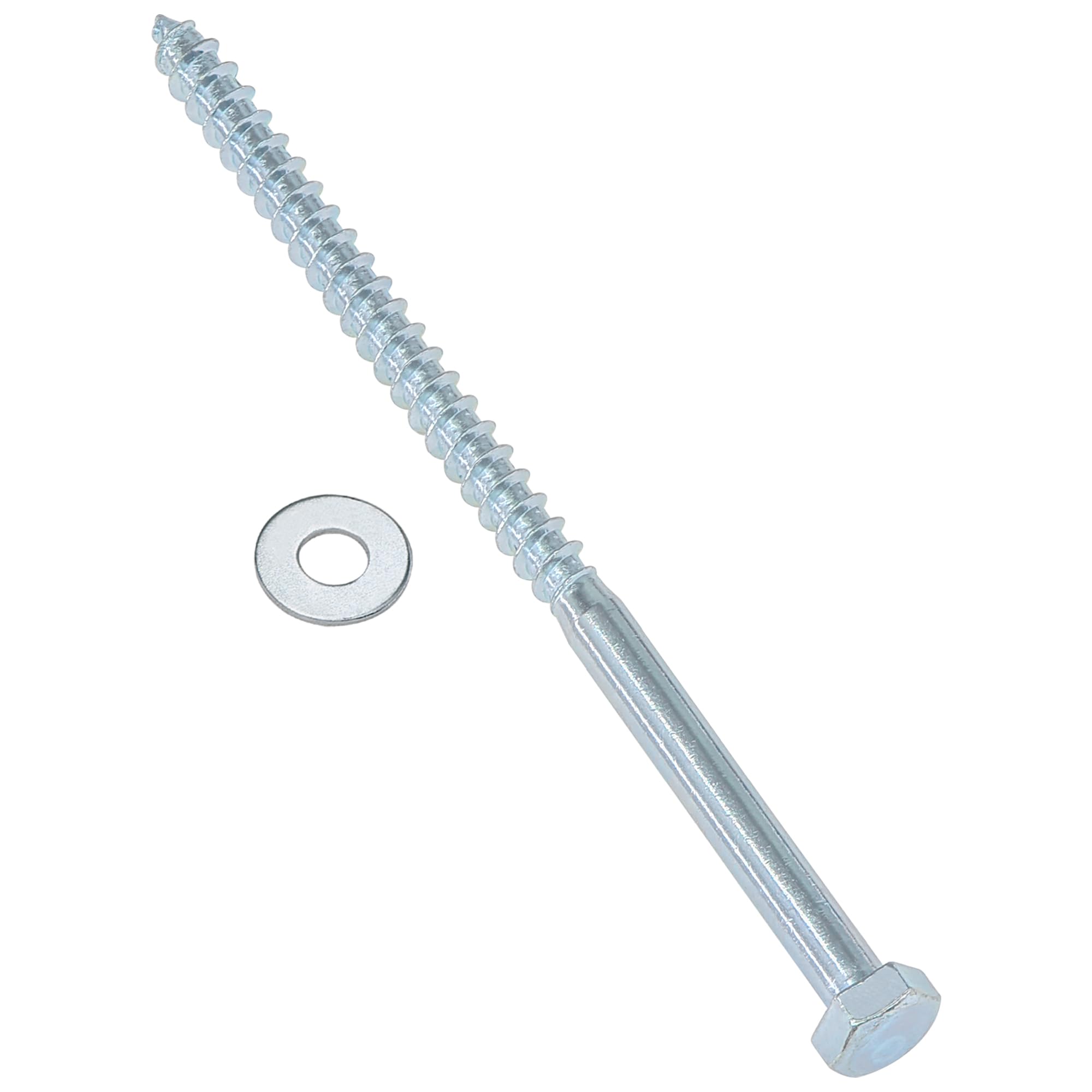 8 Pcs M8 Heavy Duty Hex Bolts Self-Tapping Screws – Masonry Brick Wall Fixing Anchors with Washers (M8 × 150mm)