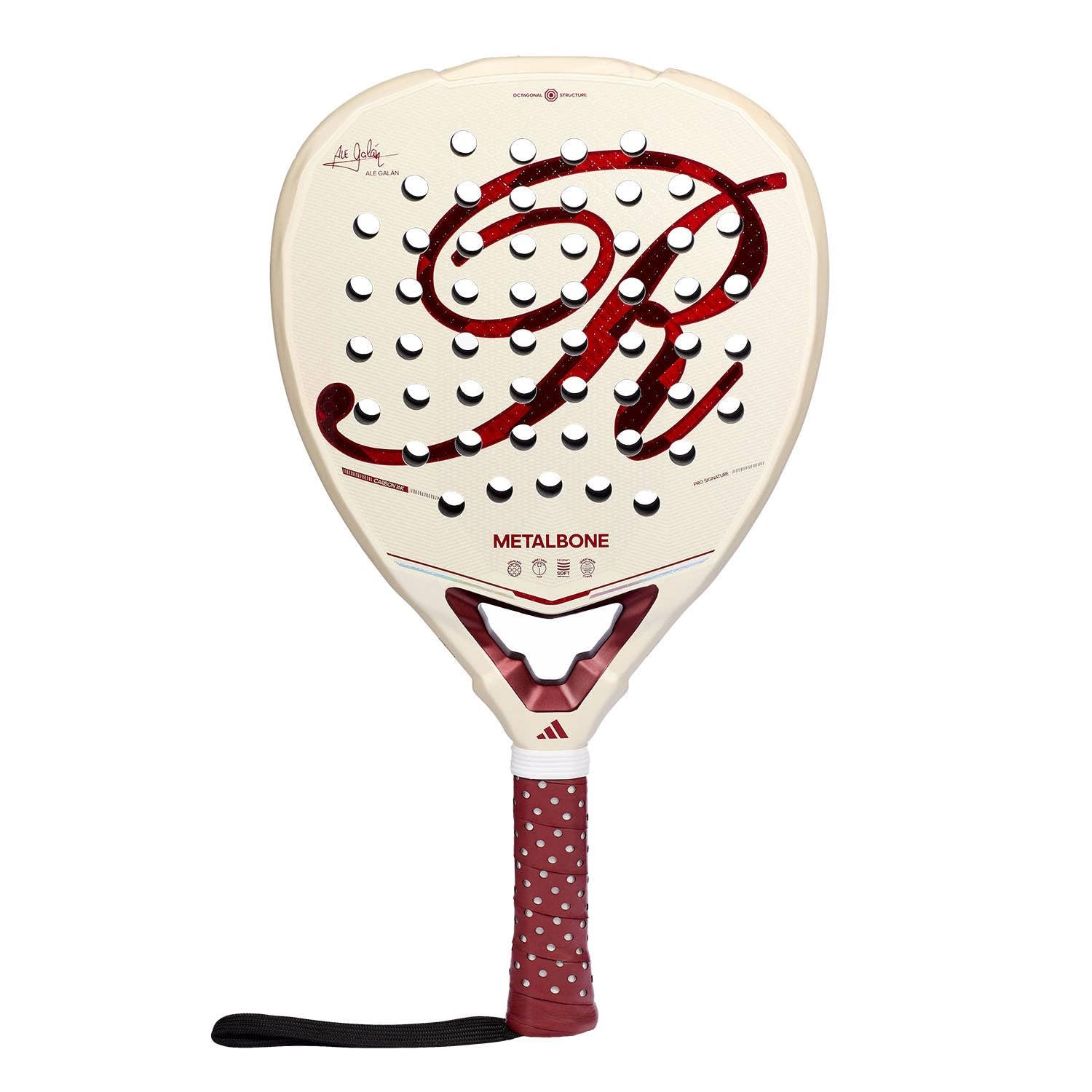 Adidas Metalbone Reserve 2026 Racchetta da paddle a forma di diamante, gomma EVA soft performance, fibra di carbonio alluminzed 16 k