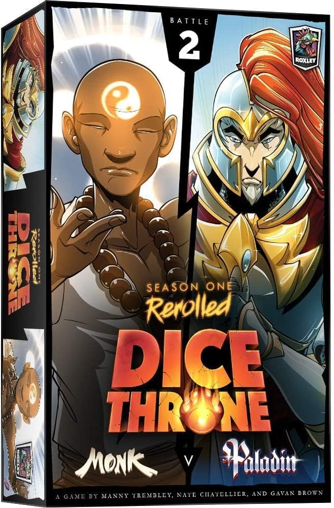 Dice Throne S1 Rerolled Box 2 Monk v Paladin (ROX637