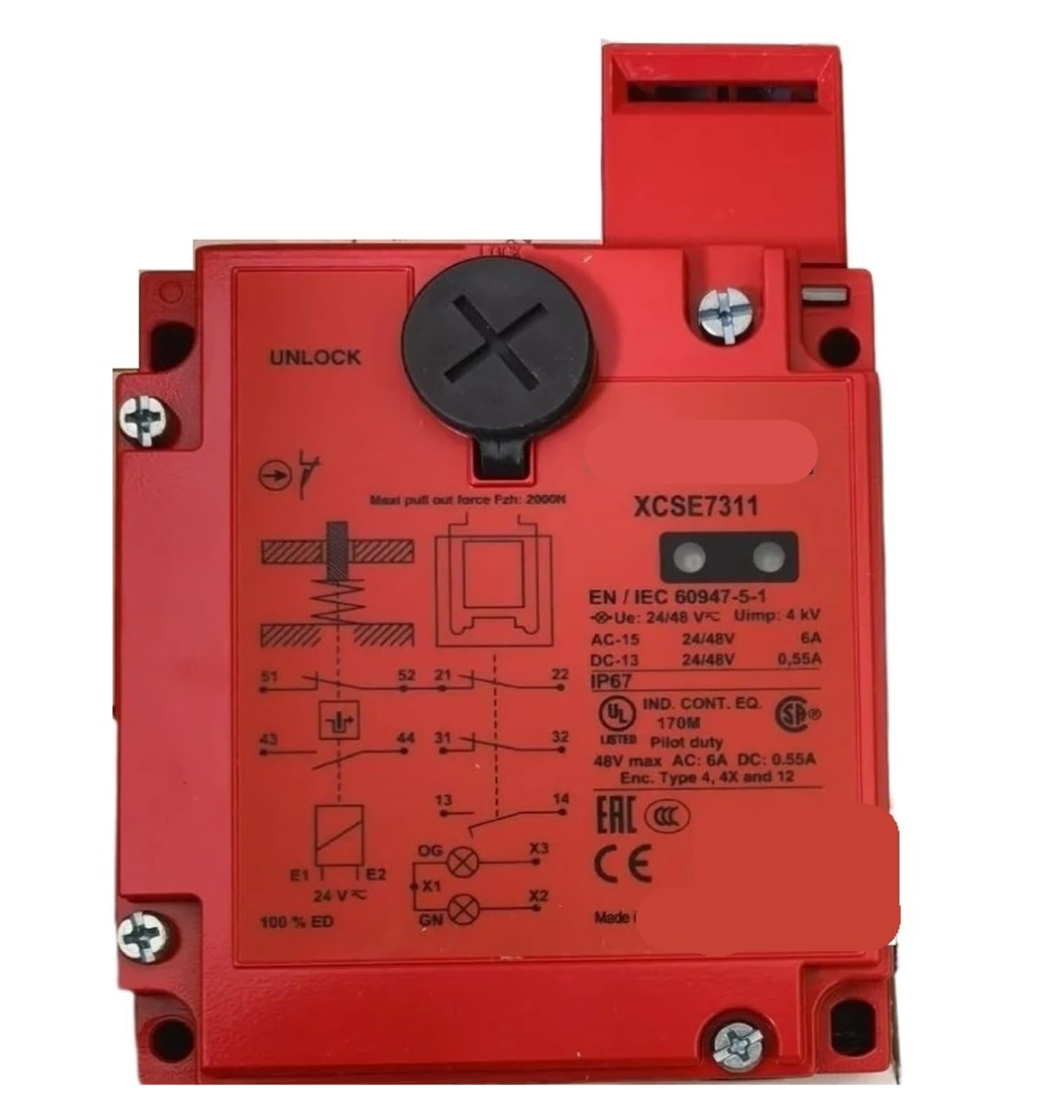 YMUGUEGH Door Lock Switch XCSE5311 XCSE7311 XCSE7312 XCSE7512 XCS-E7331 XCS-E7332 XCSLE3737312(XCSE7311)