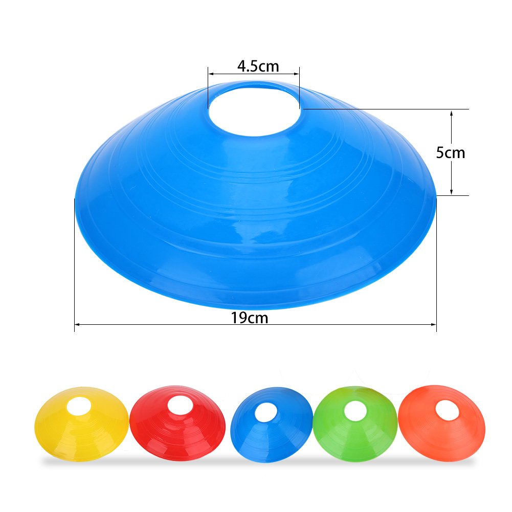 Alomejor 10 Pcs Pratique Mini Champ Cone Disques Marqueur Football Football Sport Outils De Formation De Vitesse - 3