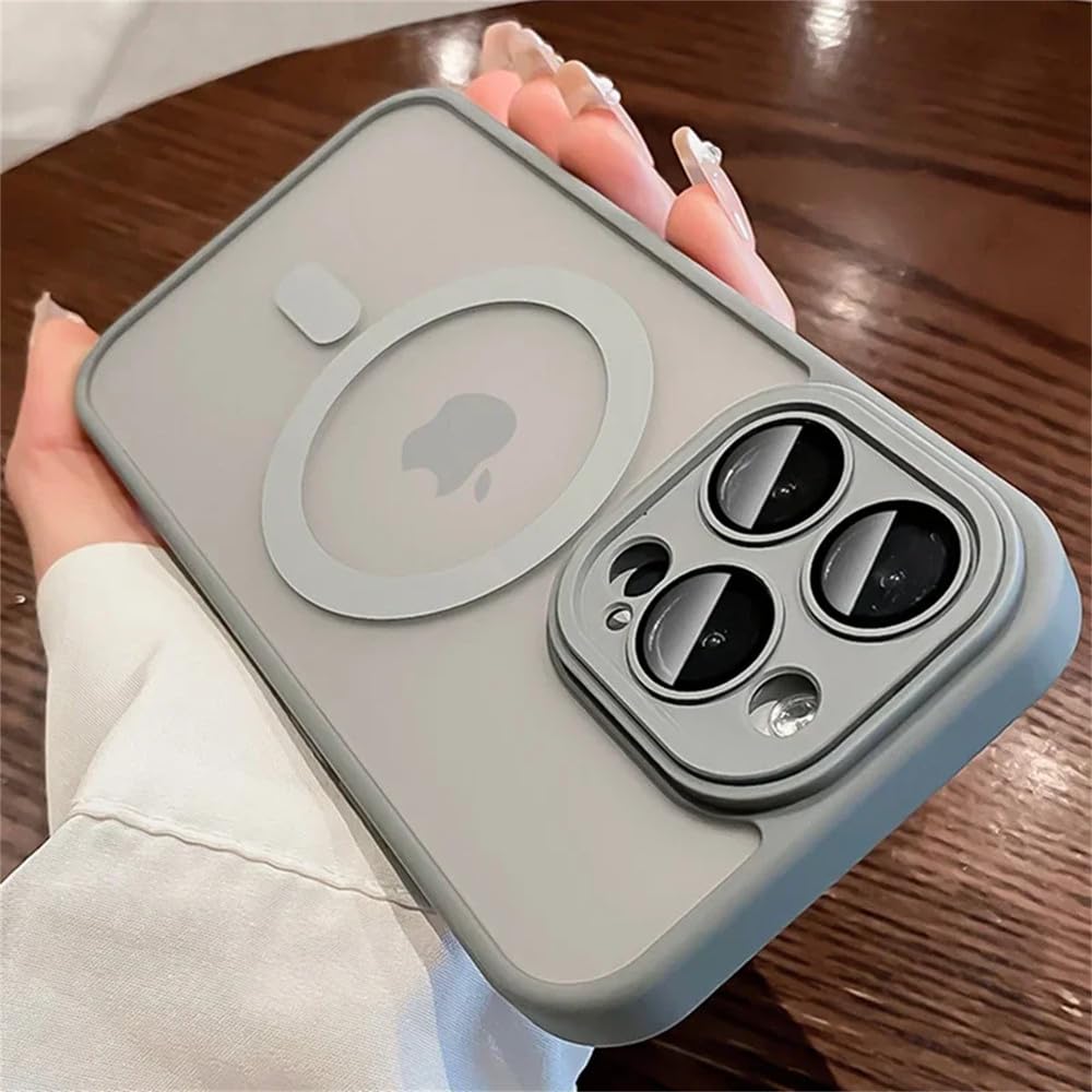 Coque Magnétique Antichoc Avec Support Invisible - Compatible IPhone 11 à 16 Pro Max - Noire