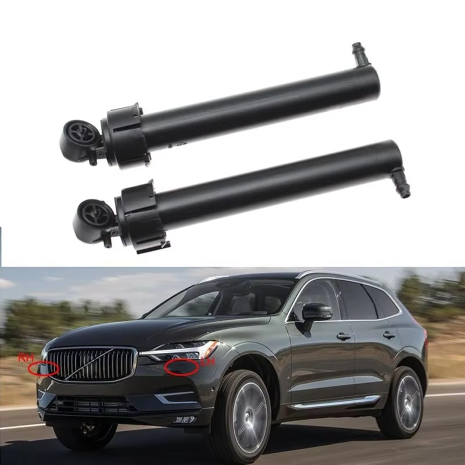 Kit ugello lavafari Faro Anteriore Lavafari Ugello Attuatore Pompa Del Faro Di Pulizia Acqua Nebulizzata Per Jet Compatibile Con VOLVO Per XC60 2018 2019 2020 2021 31416798
