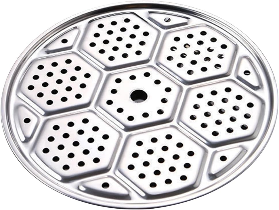 ECYC 17.32 inch Round Stainless Steel Steamer Rack, Canning Rack Steamer Tray Food Steaming Dish Plate, Easy to Clean